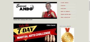 martial arts training